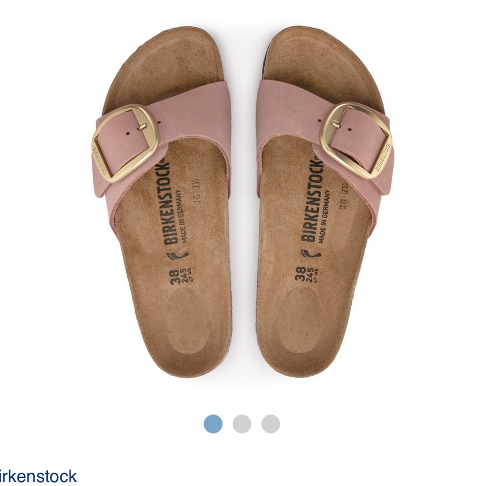 Birkenstock Old Rose Big Buckle Madrid Sandals, Size 40
